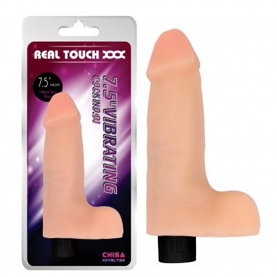 VIBRATORE REALISTICO "REAL TOUCH XXX" CARNE - 19 CM